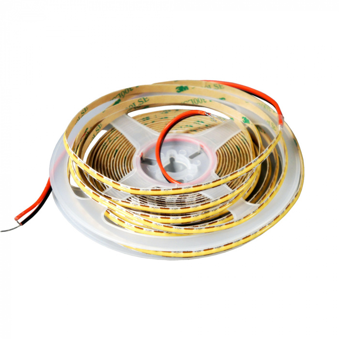 Лента светодиодная L 5м, ширина 5мм, 400 LED,  12 В, теплый белый 4000К LUX 