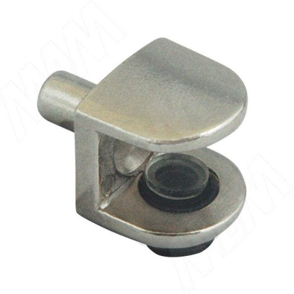 Полкодержатель для стеклянных полок толщиной 5-8 мм, со штоком, никель PERMO Италия