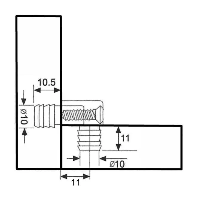Стяжка трапецевидная под запрессовку специальная BOYARD(1000)