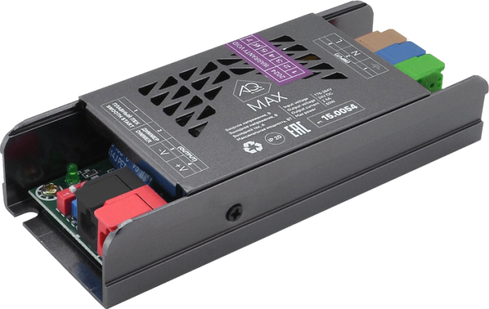 Блок питания для светодиодной ленты 220V/24B IP20 60W металлич.вент.корпус MAX AQ