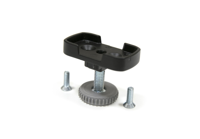 Опора регулируемая, замак, черный STILOS (компл-1шт)