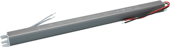 Блок питания для светодиодной ленты 220V/12B IP20 60W алюм.тонкий корпус  SLIM AQ
