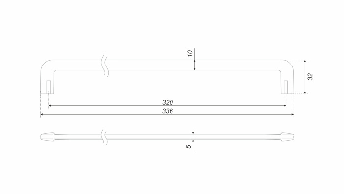 Ручка-скоба 331BL.4/320 BOYARD (35)