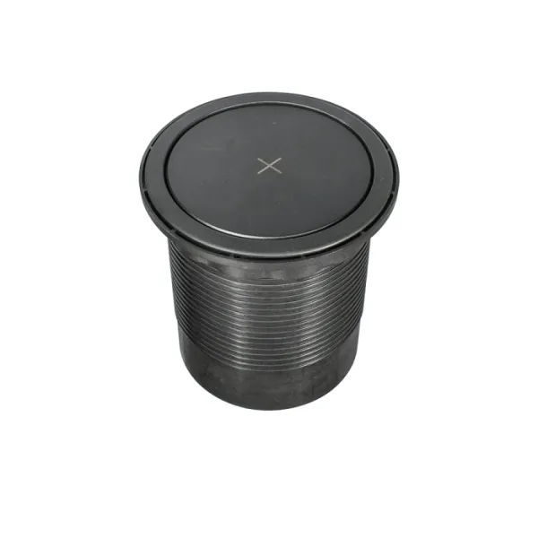 Розетка выдвижная вертикальная (4х EURO) черная 2м кабель