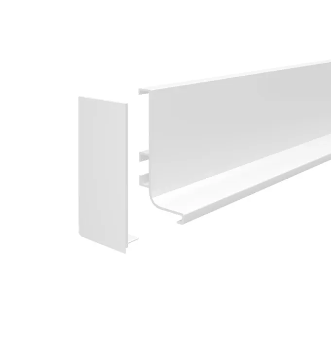 Комплект глухих заглушек 051GOLA профилю L (лев+прав), белый BOYARD