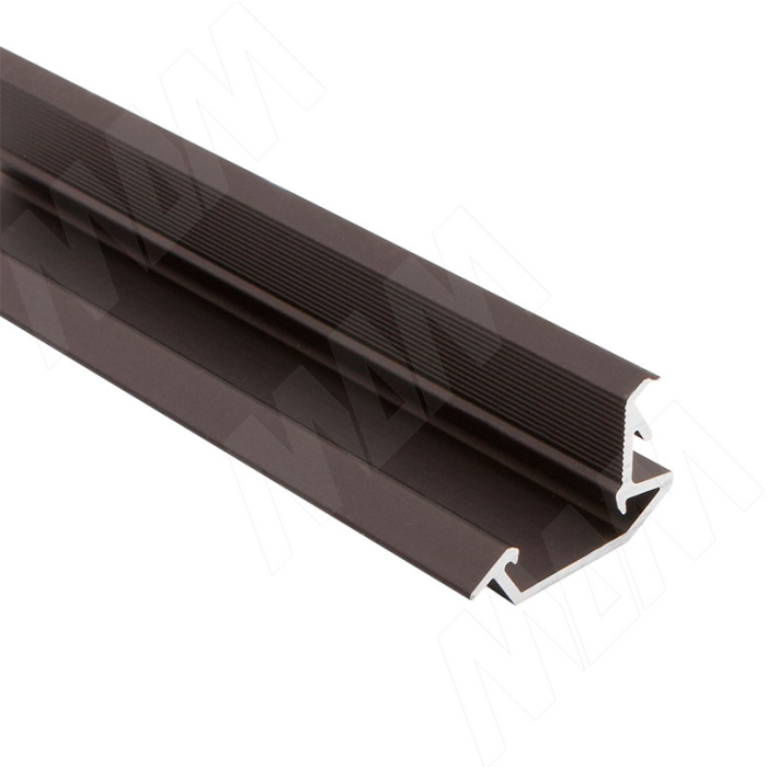 Профиль угловой для выпуклого рассеивателя наклонный FM4, коричневый 26х13мм, L-3000