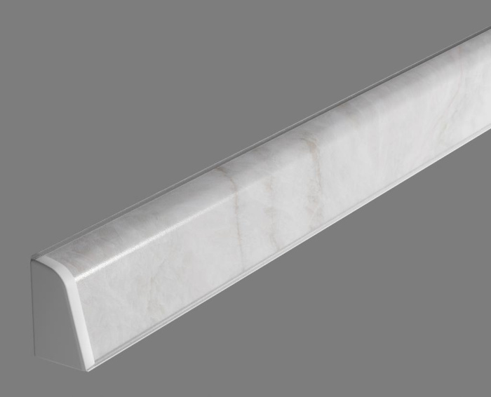 8054/Уайт Оникс Плинтус TwinC 4,2м SLOTEX