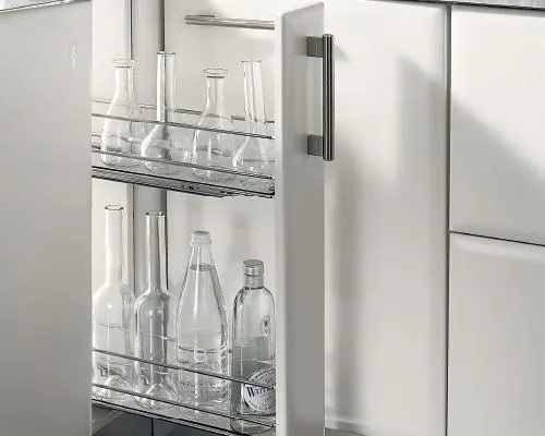 Корзина 150 боков. крепл. 2-х ярусн. напр. част. выдв. Hettich с дов. правая Vibo 