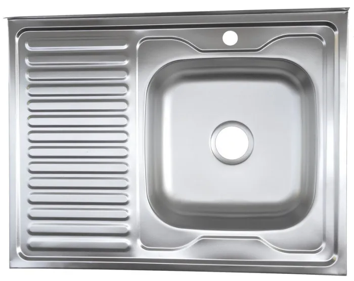 Мойка 800*600*130*0,4мм накладная правая Bладикс (15)