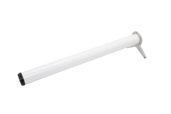 Опора 710мм,D=60мм усовое крепление белая, Китай