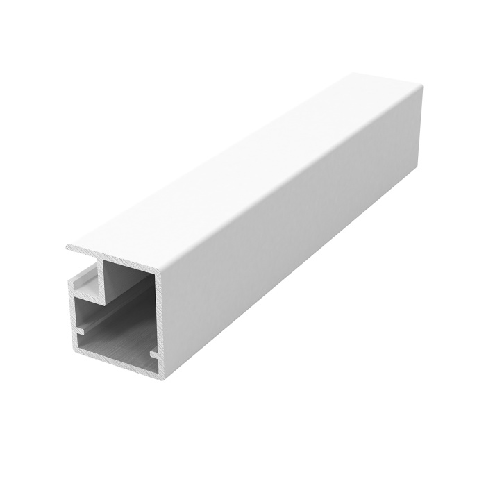Профиль алюминиевый для фасадов узкий (белый глянец) 6 м Premial 