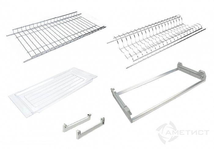 Посудосушитель 2-ур. база 600 мм, хром, 1 поддон SIENA Ametist Италия