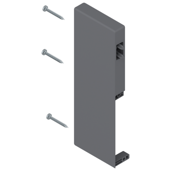 Держатель передней панели  TANDEMBOX Н=167мм (C) левый правый серый ZIF.74C0 FRO BLUM 