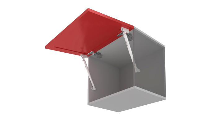 Газ лифт 100N BOYARD 110GRPH, графит с фиксацией положения и доводчиком OZON (10)