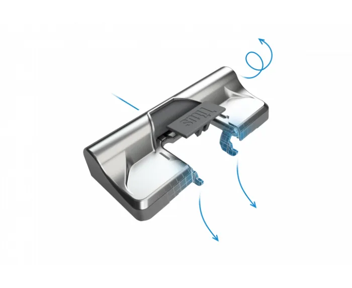 Доводчик мебельный Titus Glissando TL3 45N угол открывания 110 градусов механизм мягкого закрывания