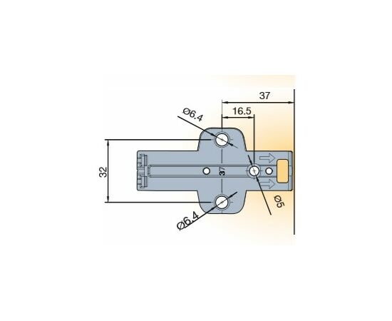 Механизм Push Latch (крестовая монтажная планка)TITUS