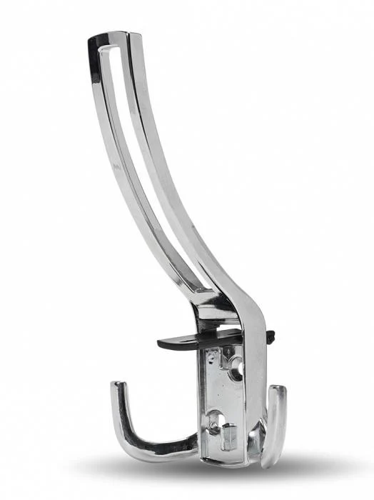 397CP.BL Крючок мебельный трехрожковый, черный/хром JET