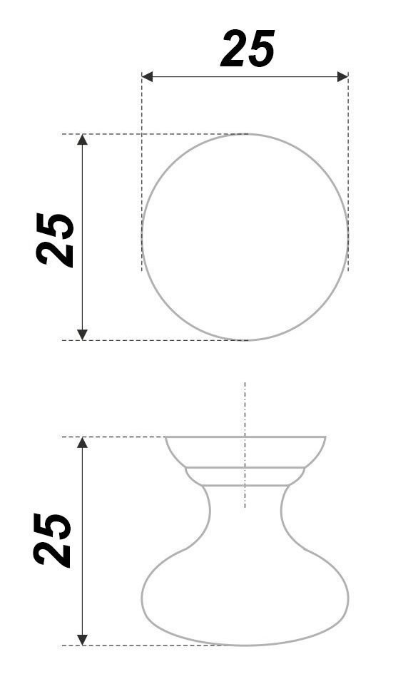 Ручка-кнопка 433BL.4 BOYARD (40)
