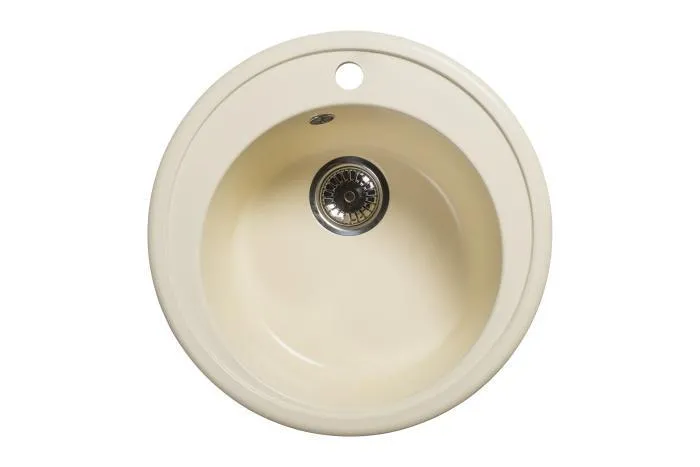 Мойка 490*490 круглая 02 Черный антрацит (Обсидиан)