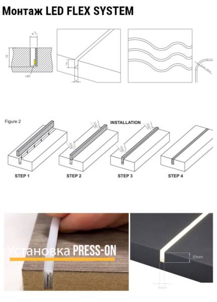 Лента светодиодная L 5м, ширина 4мм, 12 В, нейтральный белый 4000К, Силиконовый корпус, без точек 