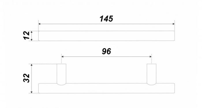 Ручка-рейлинг 007SST.5/96 BOYARD (50)