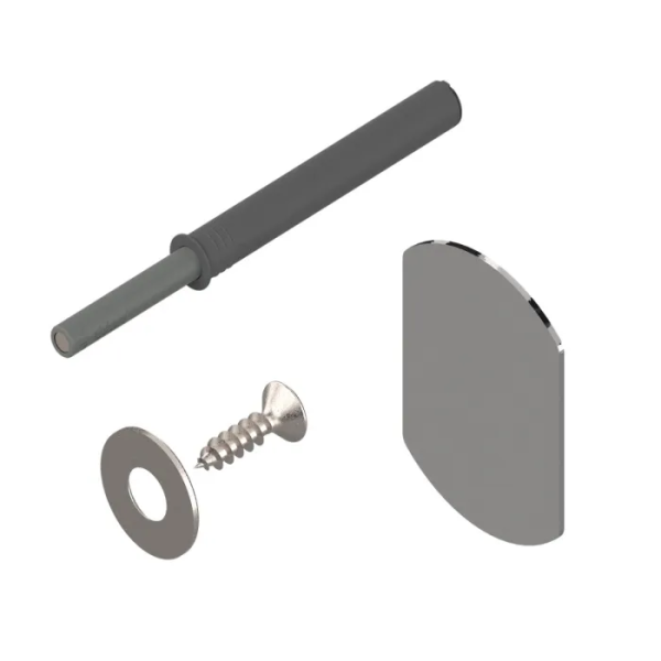 TIP-ON для дверей длинный платиново-серый + магнит в комплекте 956A1004 BLUM 