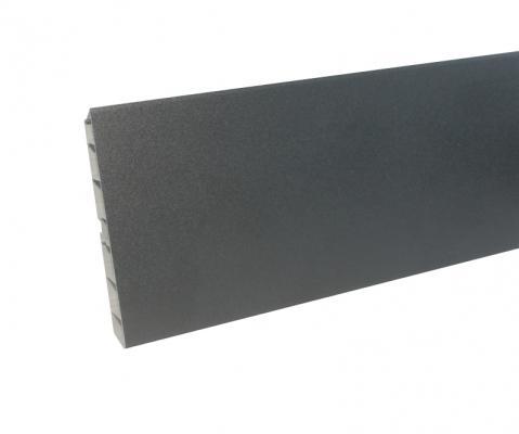 Цоколь Антрацит (Графит Зернистый) пластиковый h=100мм/4м(пр-во Россия)