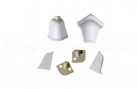 Комплект для плинтуса Белый KORNER