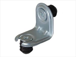 Стяжка угловая 2.16Д с мет футор. 90гр. п.цинк (2 винта+2 футорки+угол)