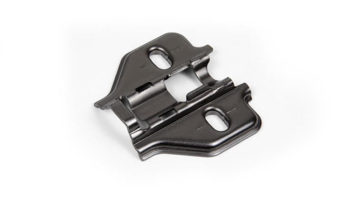 Планка д/петель трапецевидная NEO H3012, черный никель H=2 BOYARD (400шт)