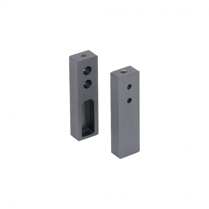 Штангодержатель прямоуг. концевой FAME1 Графит браш (2 шт компл)