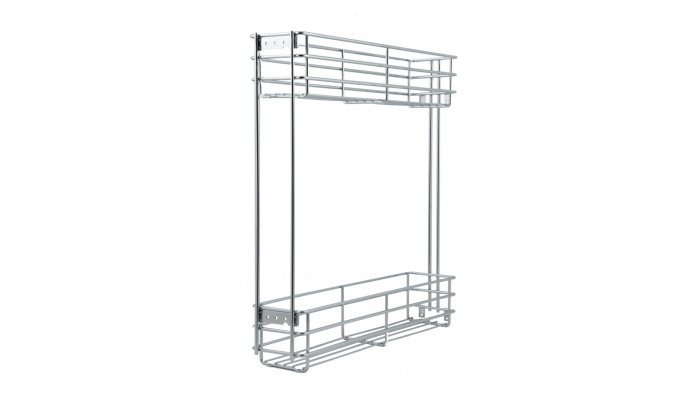 Корзина 150 боков. крепл. 2-х ярусн. без направляющих, графит, Belissimo  BOYARD