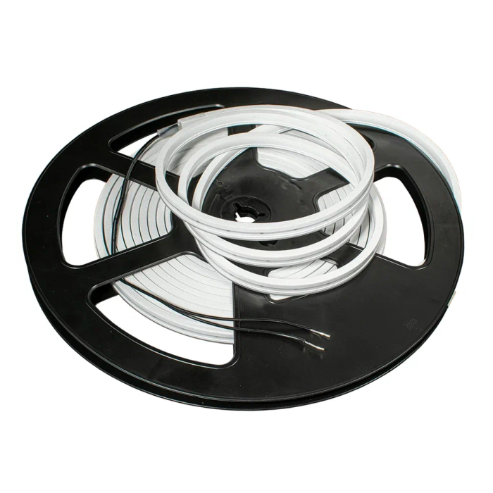 Лента светодиодная L 5м, ширина 8мм, 168 LED,12В, теплый белый 3000К, Силиконовый корпус, без точек