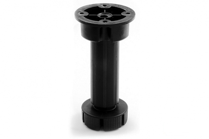 Опора кухонная регулируемая 130х160мм, черная б/клипсы (200шт)