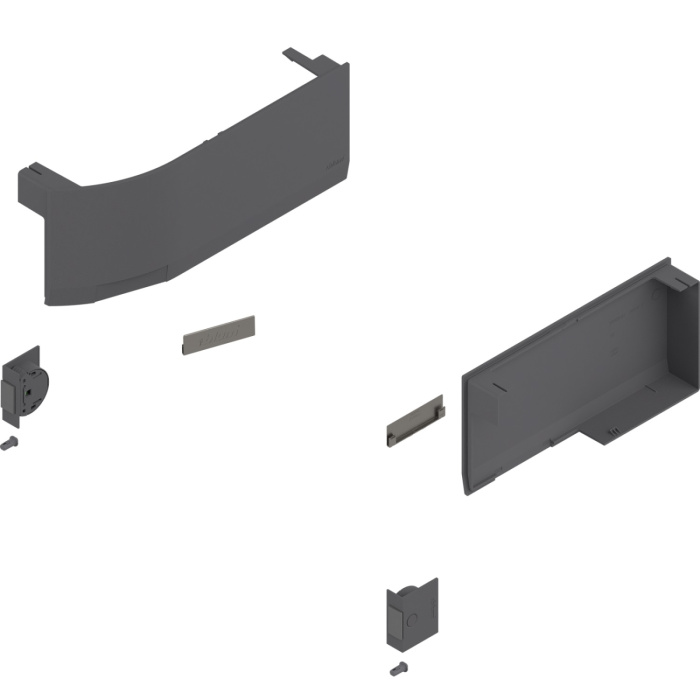 Комплект заглушек, кнопок и амортизаторов для AVENTOS HK top SERVO-DRIVE,темно-серый BLUM
