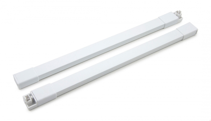 Рейлинг прямоугольный для ящика СТАРТ SB08 , 350мм белый BOYARD (50)