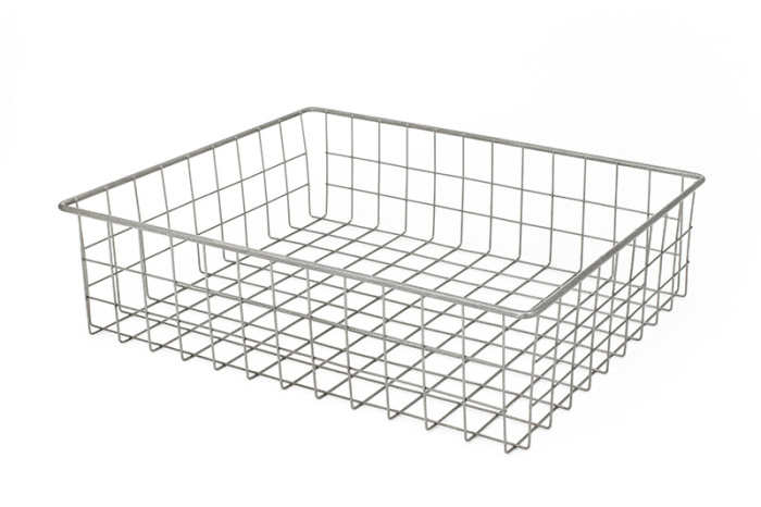 Сетчатая корзина 550*120*550 белая (без направляющих)