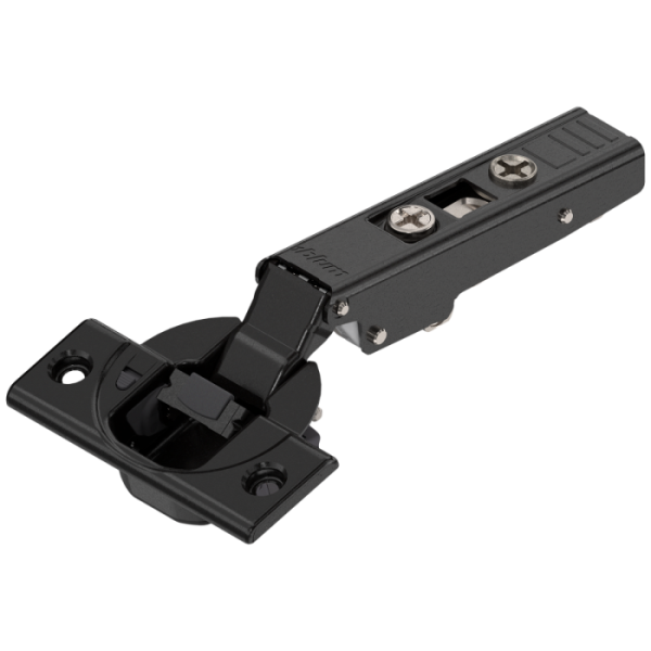 Петля накладная с доводчиком 110* CLIP top BLUMOTION  б/планки черный оникс 71B3550 ONYX BLUM