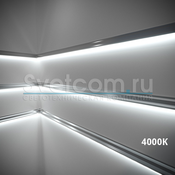 Лента светодиодная 5мм, 4000LED 12В,6ВТ/М LUX белый(дневной) свет