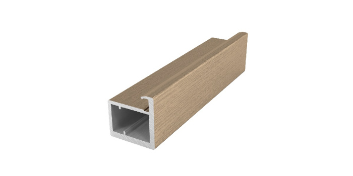 Профиль алюминиевый для фасадов (латунь браш) TORO 6м 