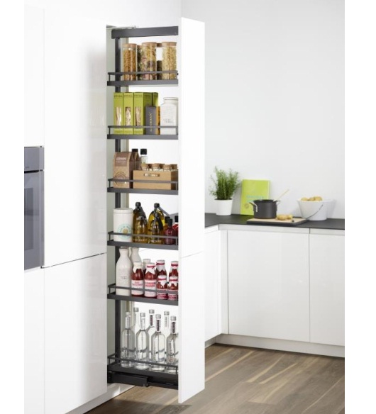 Колонна выдвижная 300мм Диспенса ПВ, 1600-2000мм АНТРАЦИТ, KESSEBOHMER