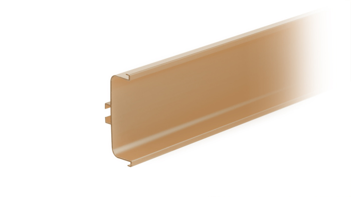 Ручка-профиль GOLA горизонтальный С-обр 4,1м, золото сатиновое BOYARD (10)