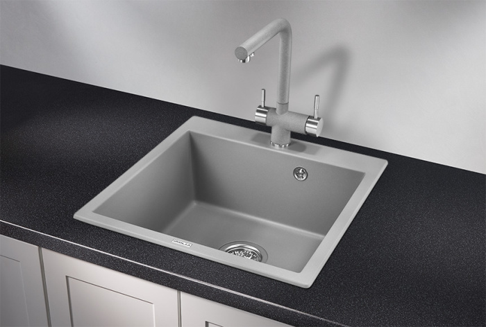 Мойка 510*505 Granula 5102 кварц АЛЮМИНИУМ 