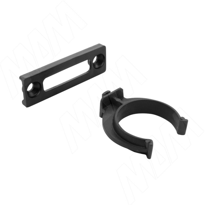 Клипса + планка к опоре Н-100 мм , черная PULSE (Россия)