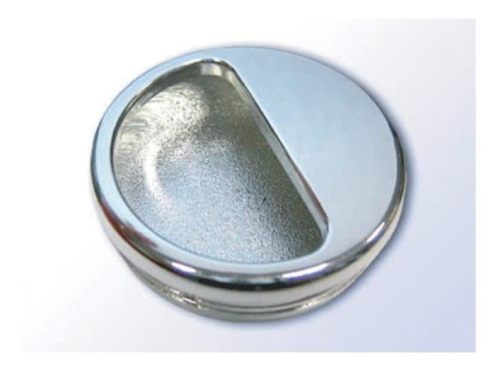 Ручка круглая врезная Д=50 хром