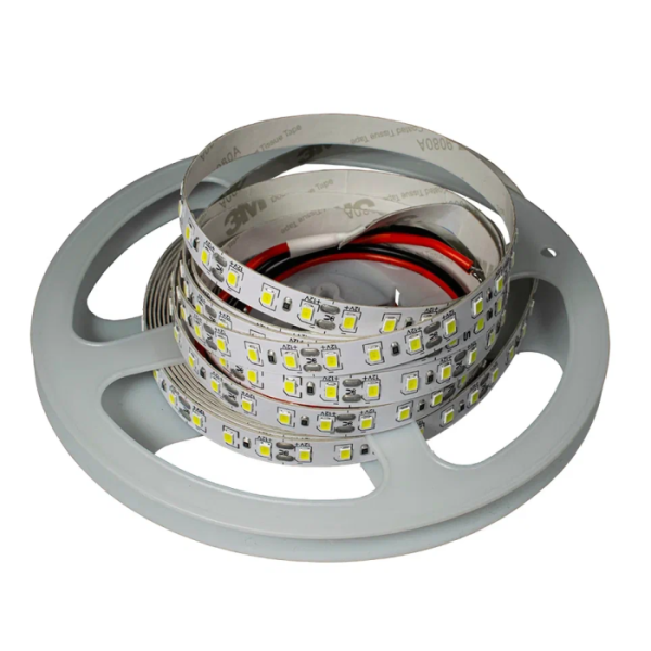 Лента светодиодная L 5м, ширина 8мм, 120 LED, 12 В, холодный белый 6000К - 6200К