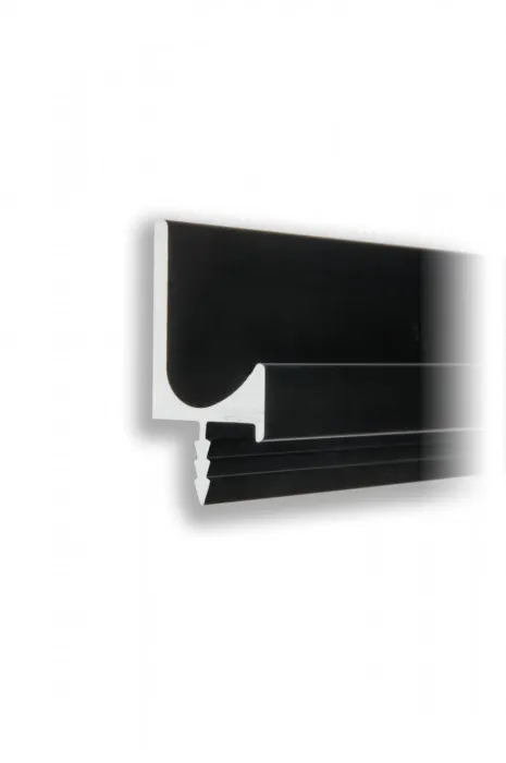 Ручка-профиль 003BL врезная (черный матовый) 3м, BOYARD (10)