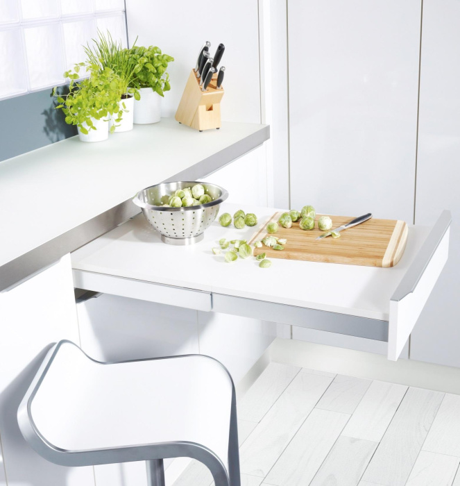 Стол Топ Флекс 450-900 мм стол выдвижной телескоп, ТИТАН, KESSEBOHMER