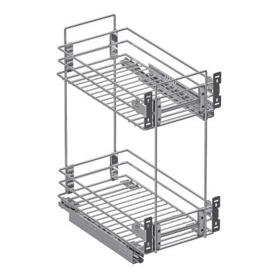 Корзина 300 универс. крепл. 2-х ярусн. напр. GTV с дов. 450×266×551, хром 