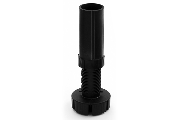 Опора кухонная регулируемая 100-120мм черный, эконом (нагр -130кг) (300)